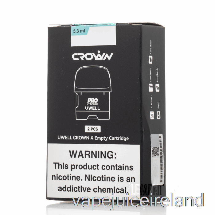 Vape Flavours Uwell Crown X Replacement Pods 5.3mL Empty Pods